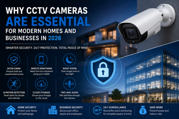  Why CCTV Cameras Are Essential for Modern Homes and Businesses in 2026