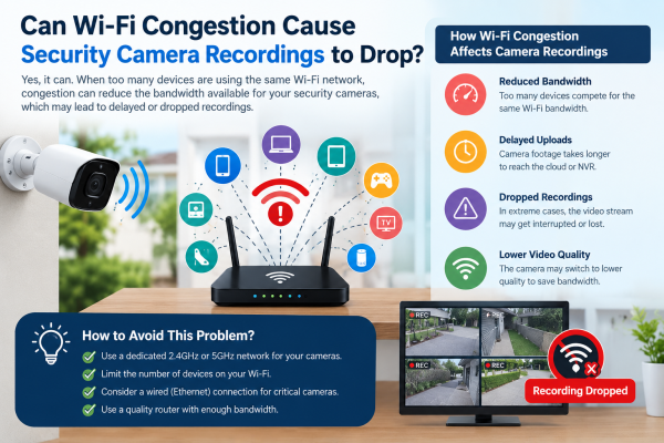 Can Wi-Fi Congestion Cause Security Camera Recordings to Drop