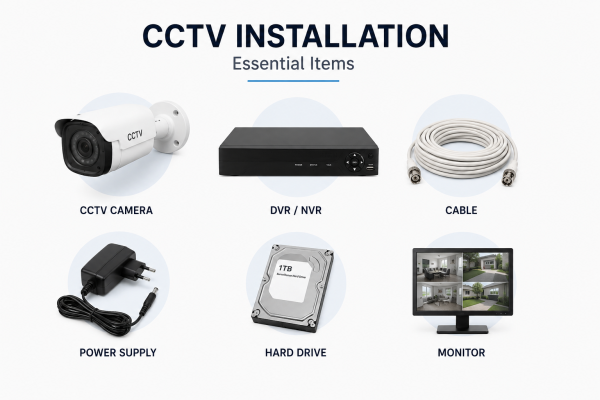 Everything You Need to Install a CCTV Camera System 