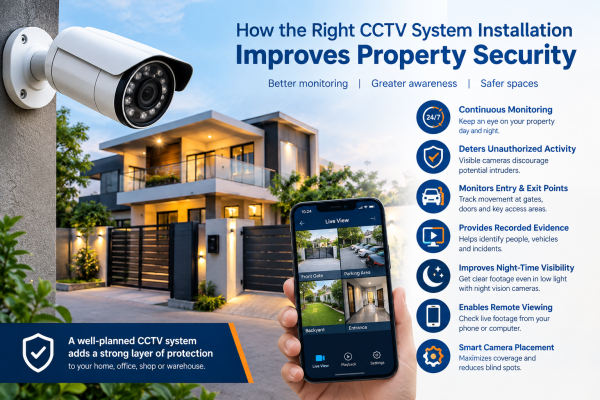 How Can the Right CCTV System Installation Improve Property Security