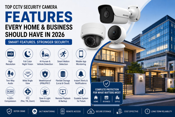Top CCTV Security Camera Features Every Home and Business Should Have in 2026