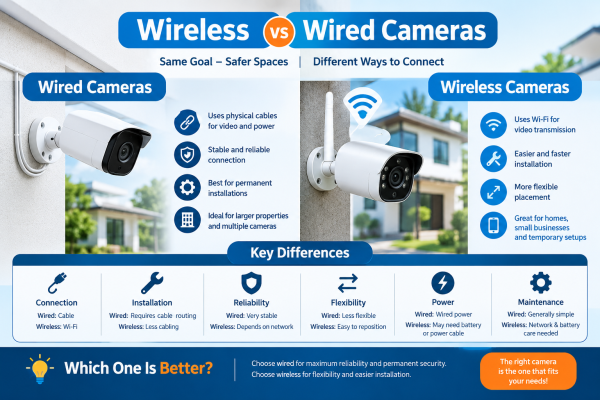What Is the Difference Between Wireless and Wired Cameras
