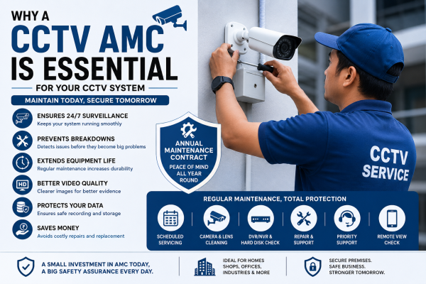 Why an AMC Is Essential for Your CCTV System: Protect Your Security Investment