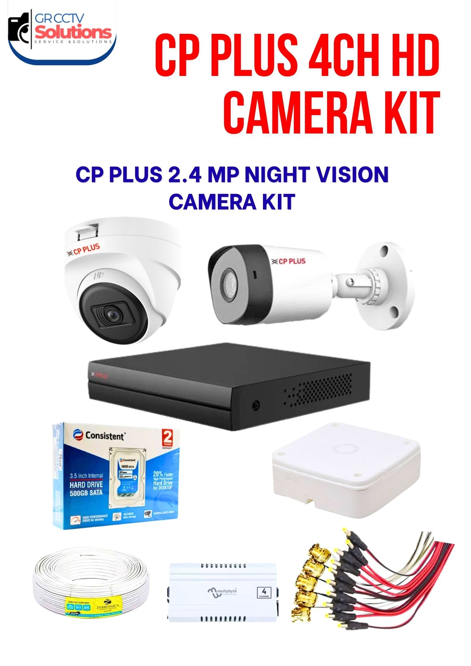 CP PLUS 1-INDOOR 1-OUTDOOR CAMERA KIT � CAMERA'S KITT Price Ghaziabad