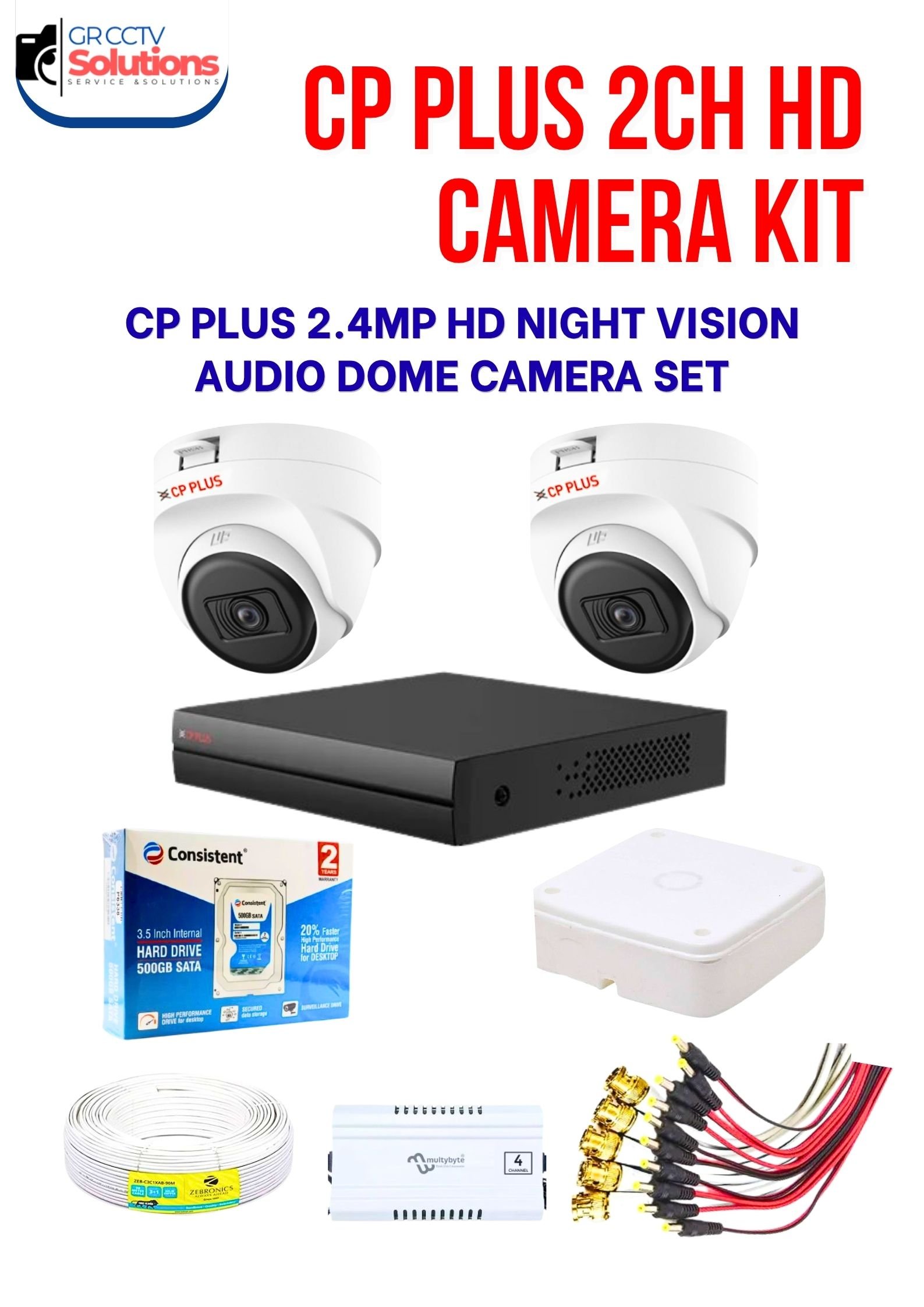 CP PLUS 2-INDOOR NIGHT VISION AUDIO CAMERA KIT � CAMERA'S KITT Price Ghaziabad