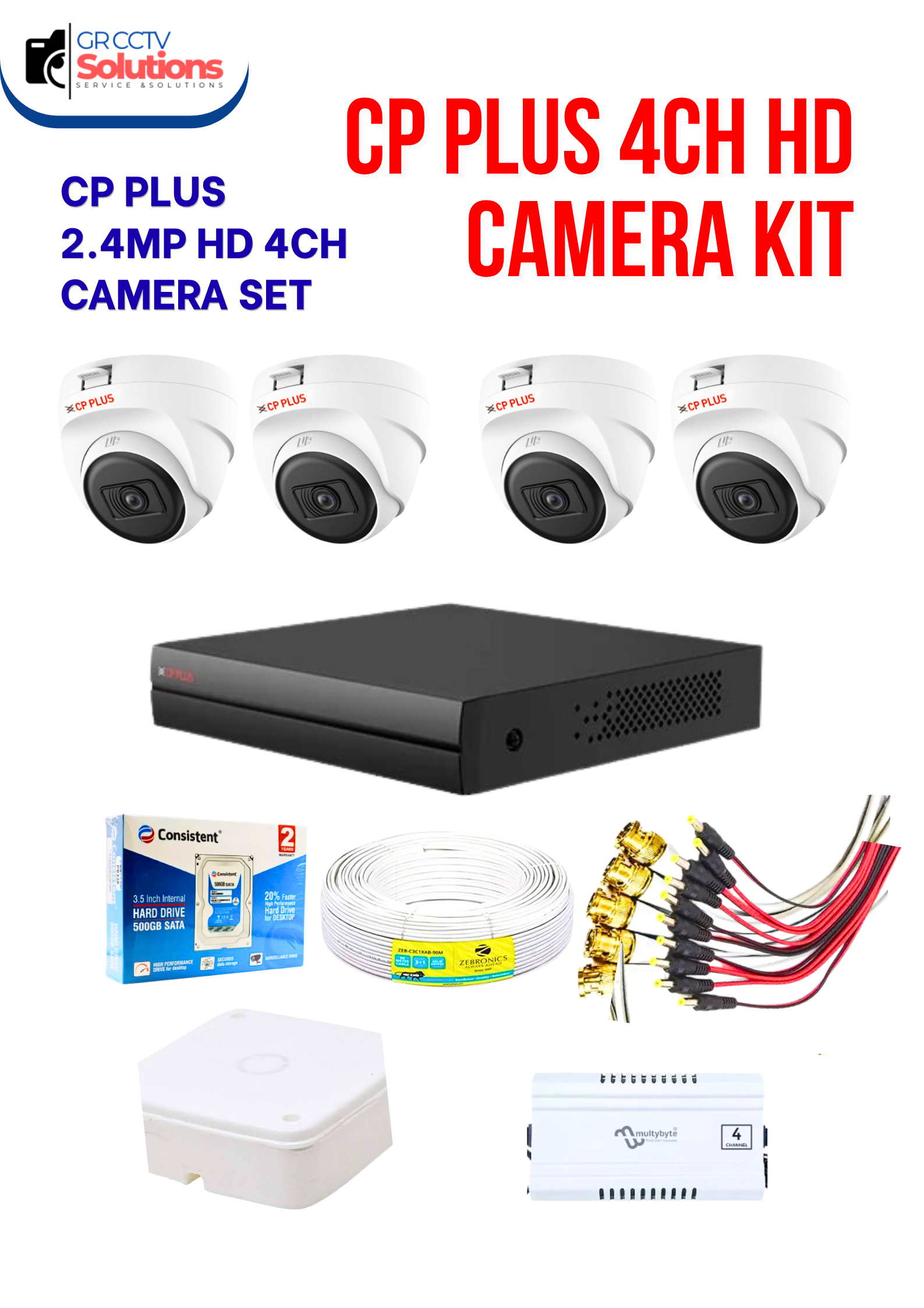 CP PLUS 4 INDOOR CAMERA KIT � CAMERA'S KITT Price Ghaziabad