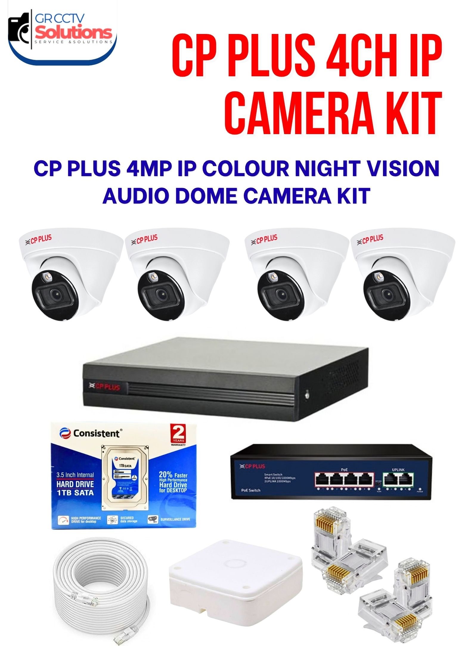 CP PLUS 4MP IP 4 INDOOR COLOUR NIGHT VISION AUDIO CAMERA KIT � CAMERA'S KITT Price Ghaziabad