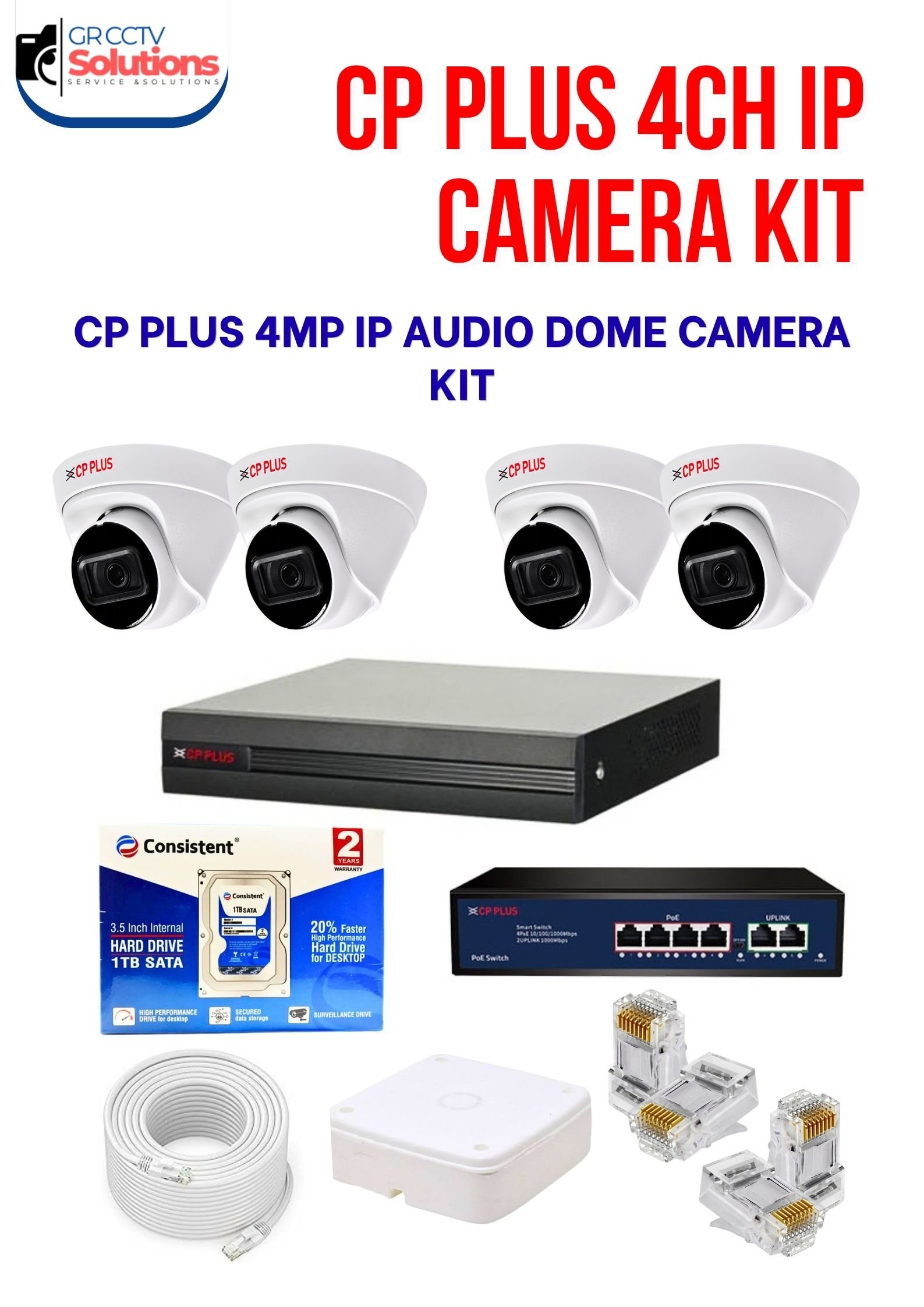 CP PLUS 4MP IP 4 INDOOR NIGHT VISION AUDIO CAMERA KIT � CAMERA'S KITT Price Ghaziabad