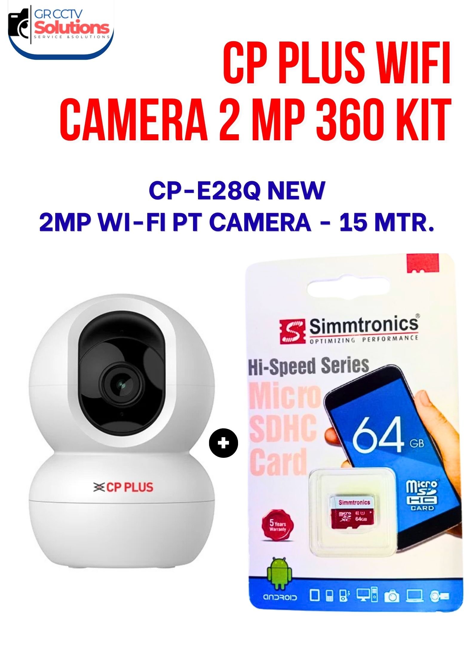 CP PLUS WIFI 2 MP 360 CAMERA WITH 64GB SIM KIT � CAMERA'S KITT Price Ghaziabad
