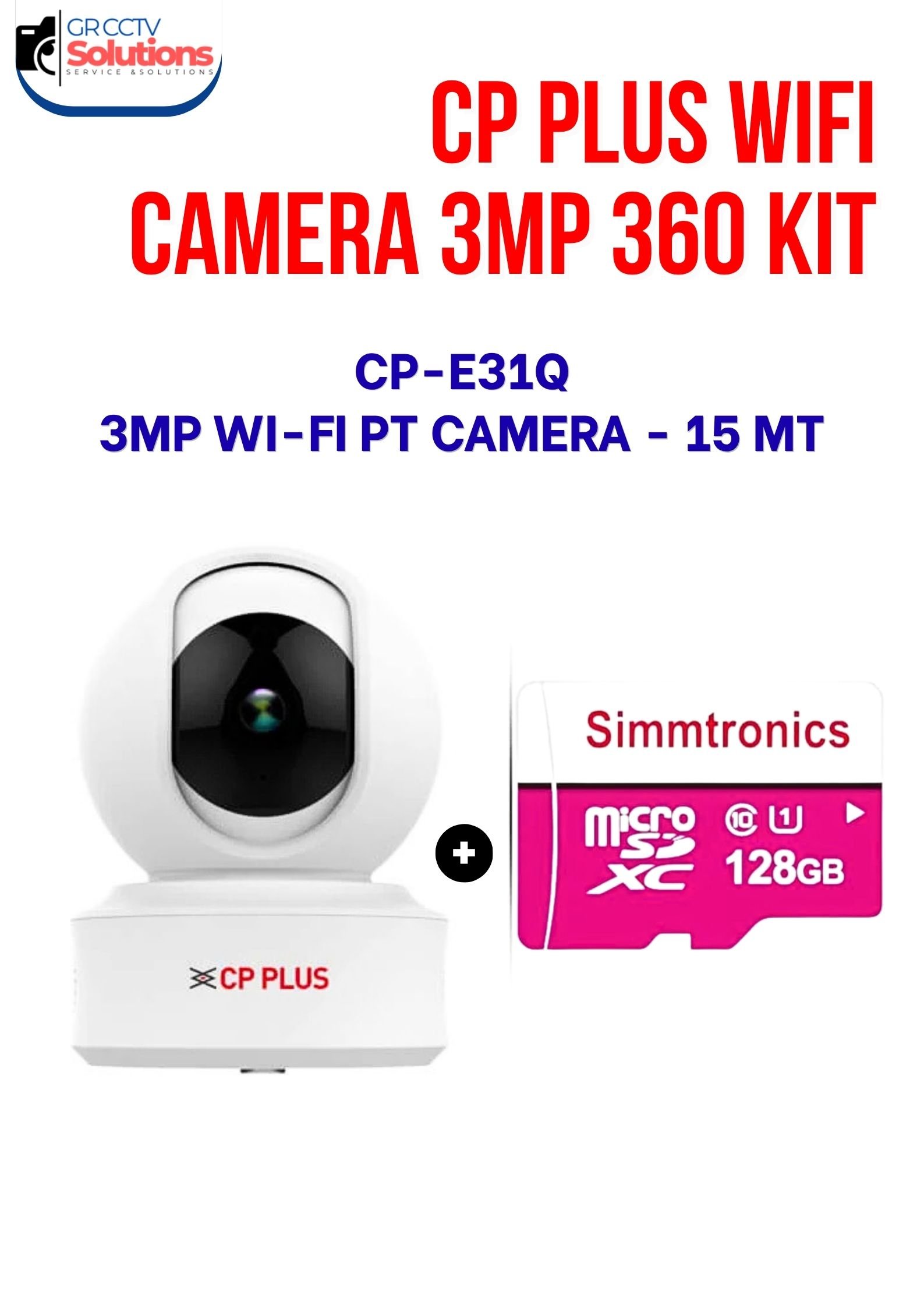 CP PLUS WIFI CAMERA 3MP 360 CAMERA KIT - CAMERA'S KITT Price Ghaziabad