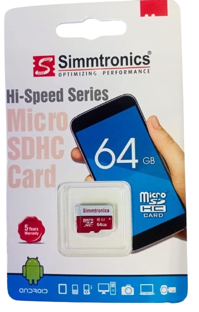 MEMRY CARD  SIMMTRONICS  64GB  - WIFI CAMERA Price Ghaziabad